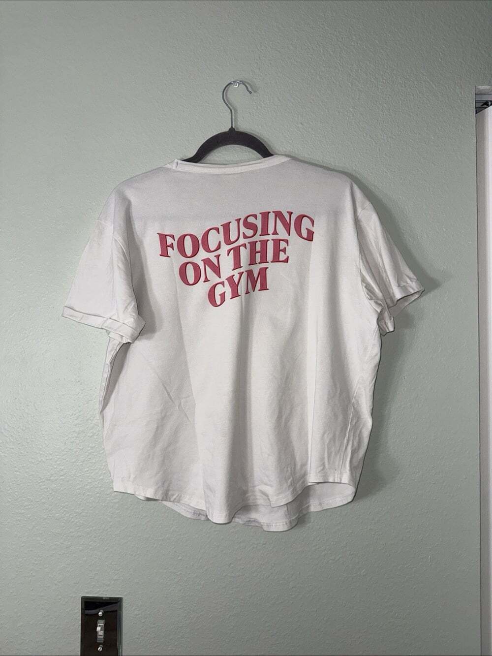 Gymshark OG 2012 Women’s Tee - White Large Focusing On The Gym